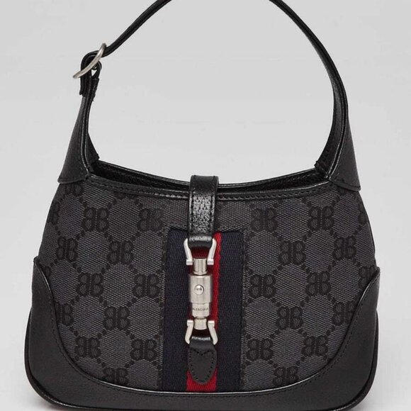 Balenciaga x Gucci Grey/Black Canvas/Leather The Hacker Project 1961 Mini Jac... - Picture 1 of 10